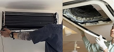 業務用、家庭用エアコン各種クリーニングのプロが伺います。